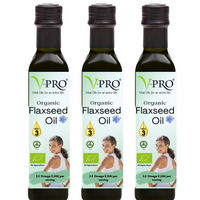 V-Pro ORGANIC Flaxseed Oil - 3 Pack ( E155ENL02112)