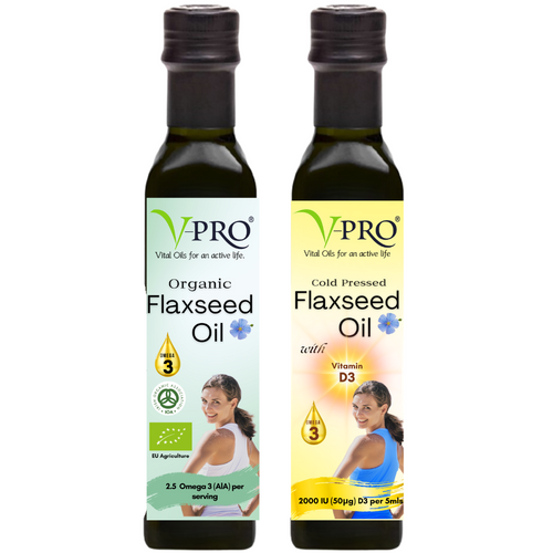 V-Pro Flaxseed Oil provides real anti-inflammatory benefits.