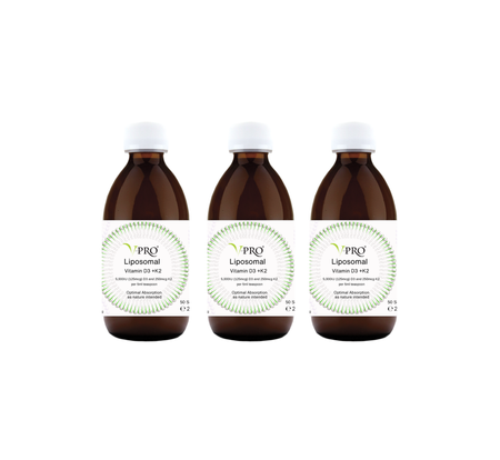 Liposomal Vitamin D3+ K2  3 X250 ml