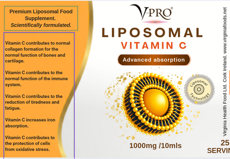 V-Pro Liposomal Vitamin C - 6 x 250 Mls
