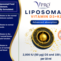 Liposomal Vitamin D3+ K2  3 X250 ml