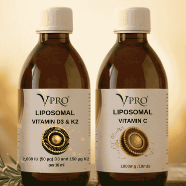 Liposomal Mixed Pack Vitamin C & Vitamin D3:  2 x 250ml