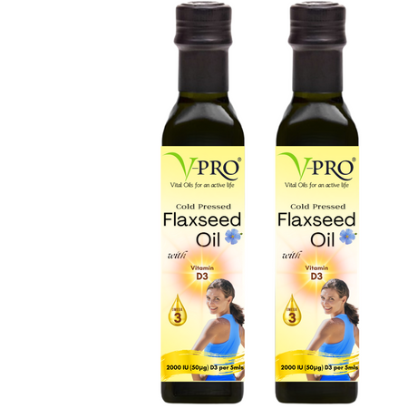 V-Pro Flaxseed ( Linseed) Oil w VIT D  - 12 Pack  -  ENL0190